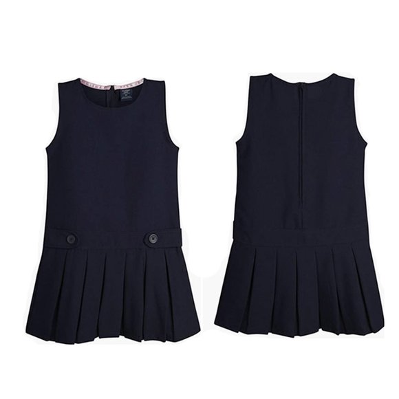 U.S. Polo Assn. Girls’ School Uniform - Sleeveless Jumper Dress Pleated Skirt 14 - Picture 1 of 7
